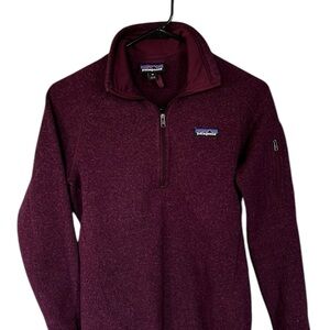 Patagonia Purple Zip Up Fleece Top